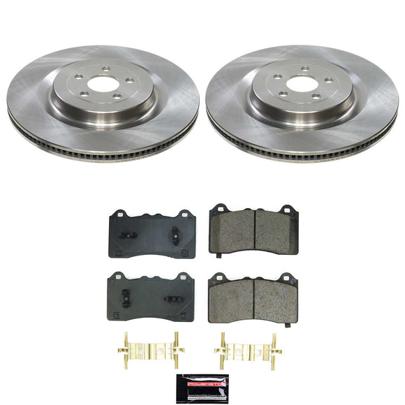 OE Stock Replacement Low-Dust Ceramic Brake Pad and Rotor Kit