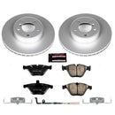 PowerStop Genuine Geomet Coated Rotor and Carbon-Fiber Ceramic Brake Pad Kit