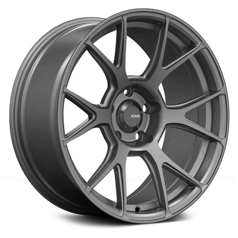 18x8.5 Konig Ampliform Dark Metallic Graphite 5x114.3 5x4.5 ET45 Wheel Rim