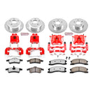PowerStop Z36 Truck and SUV Ceramic Brake Pad, Drilled & Slotted Rotor, and Cali