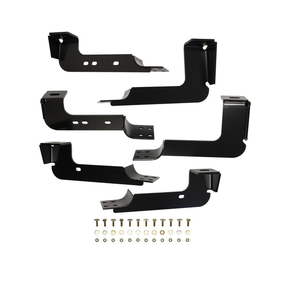 Westin Premier Oval Nerf Step Bar Mount Kit Powder Coated Black Steel 22-1075
