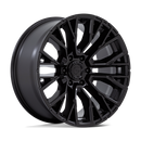 20x9 Fuel Off-Road D847 Rebar Black 6x135 ET1 CB87.1 Wheel Rim