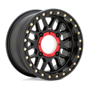 15X7 KMC ATV KS235 Grenade Beadlock Satin Black 4X156 ET10 wheel/rim