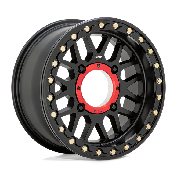 15X7 KMC ATV KS235 Grenade Beadlock Satin Black 4X156 ET10 wheel/rim