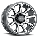 17x8.5 Vision 353 Turbine Gunmetal Machined Face 5x127 5x5 ET-6 Wheel Rim-1
