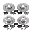 PowerStop Z23 Daily Driver Carbon-Fiber Ceramic Brake Pad and Drilled & Slotted