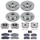 PowerStop OE Stock Replacement Low-Dust Ceramic Brake Pad, Rotor and Caliper Kit