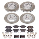 PowerStop Semi-Coated Rotor and Low-Dust Ceramic Brake Pad Kit