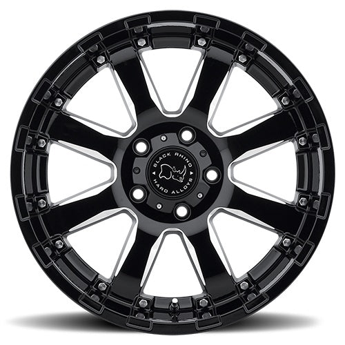 20x10 Black Rhino Sierra Black Wheel/Rim 5X139.7 20-10 5-139.7 ET-12