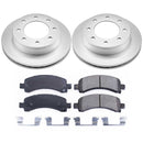 PowerStop Genuine Geomet Coated Rotor and Low-Dust Ceramic Brake Pad Kit