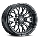 18x9 Vision 402 Riot Gloss Black Machined Face 6x135 ET12 Wheel Rim
