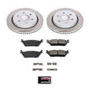 PowerStop Semi-Coated Rotor and Low-Dust Ceramic Brake Pad Kit