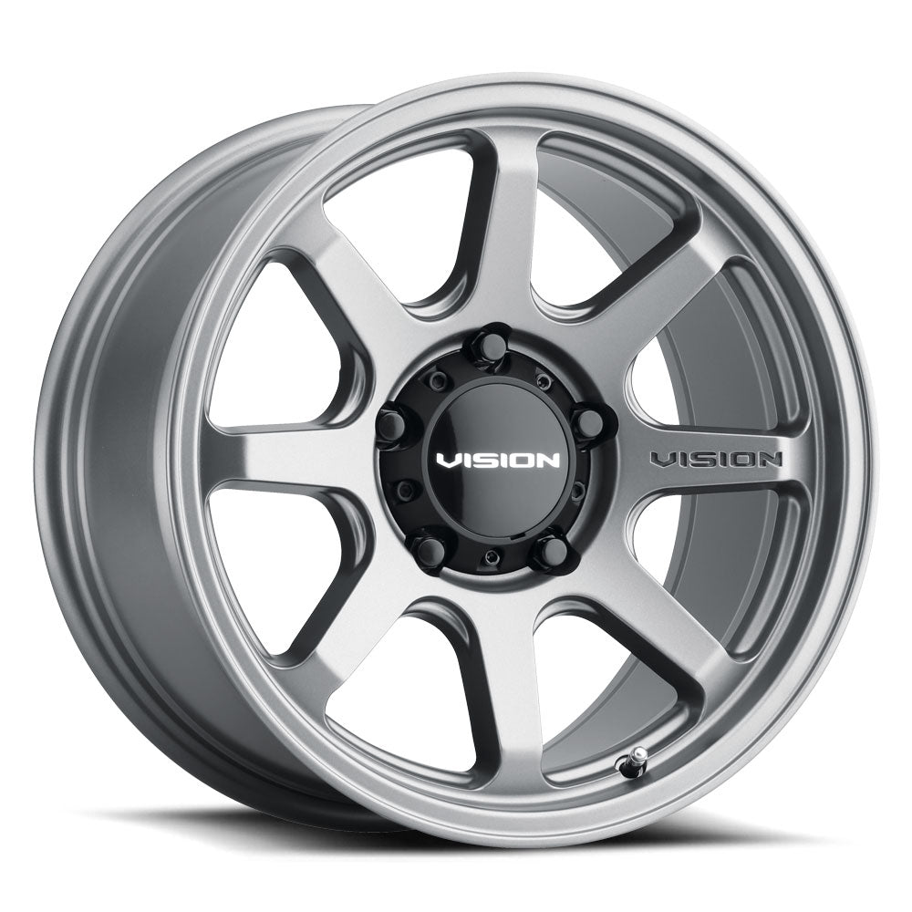 17x9 Vision 351 Flow Satin Grey 8x170 ET0 Wheel Rim - 0