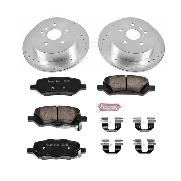 PowerStop Z23 Daily Driver Carbon-Fiber Ceramic Brake Pad and Drilled & Slotted