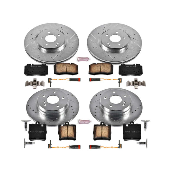 PowerStop Z23 Daily Driver Carbon-Fiber Ceramic Brake Pad and Drilled & Slotted