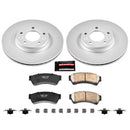 PowerStop Genuine Geomet Coated Rotor and Low-Dust Ceramic Brake Pad Kit
