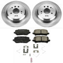 PowerStop OE Stock Replacement Low-Dust Ceramic Brake Pad and Rotor Kit
