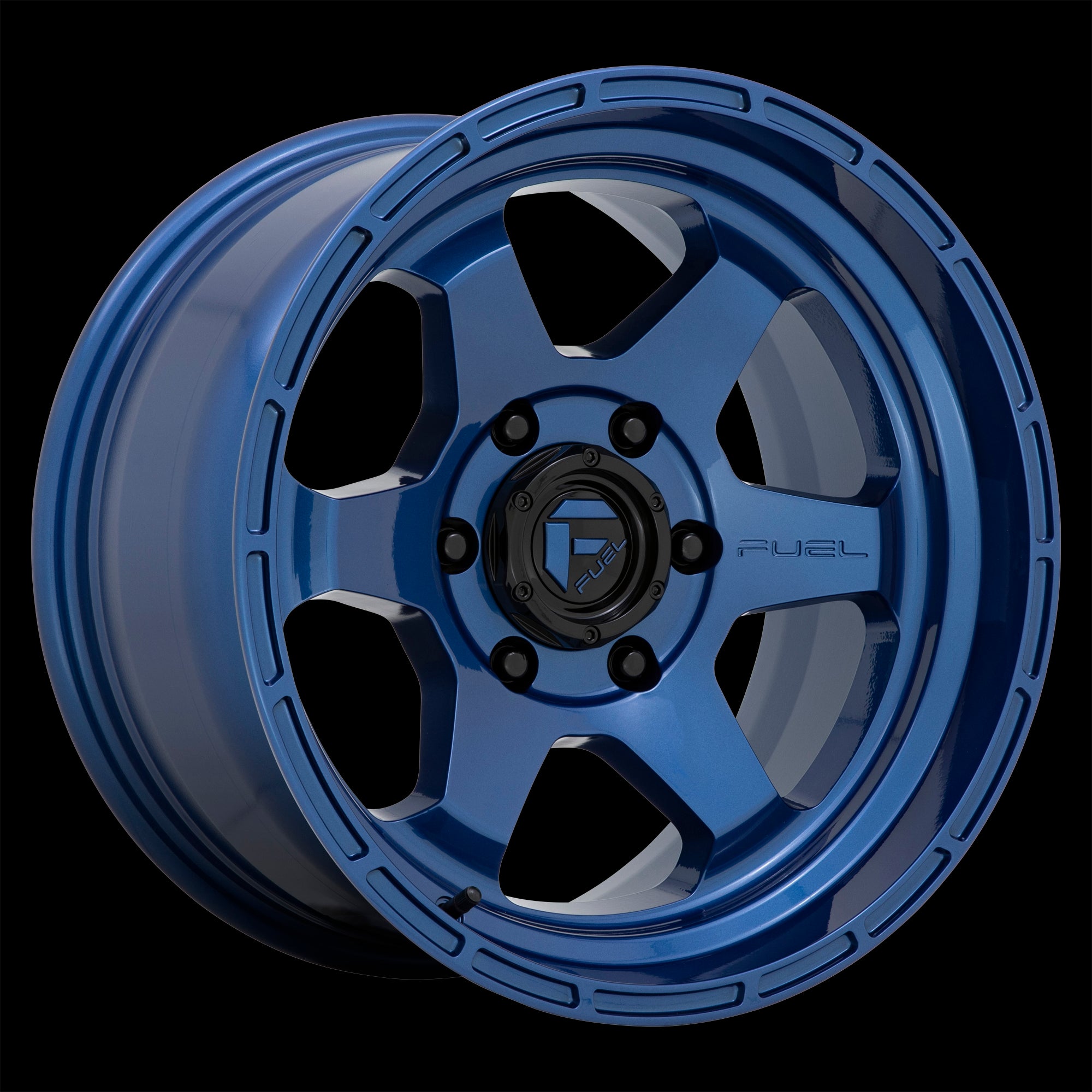 17X9 Fuel D739 Shok Dark Blue 5X127 ET-12 wheel/rim