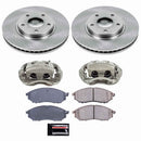 PowerStop OE Stock Replacement Low-Dust Ceramic Brake Pad, Rotor and Caliper Kit