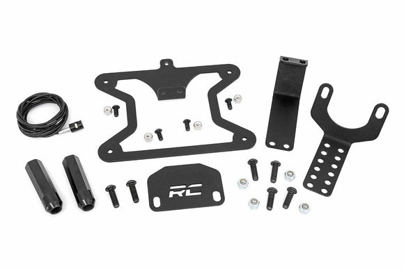Rough Country License Plate Relocation Bracket For Jeep Wrangler 18-23