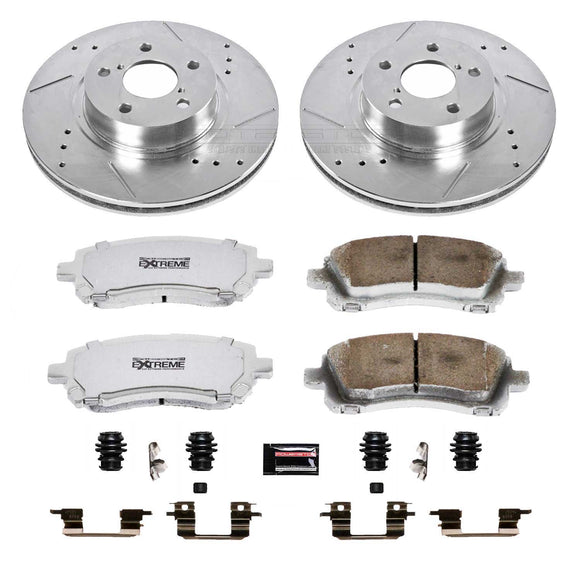 PowerStop Z26 Street Performance Ceramic Brake Pad and Drilled & Slotted Rotor K