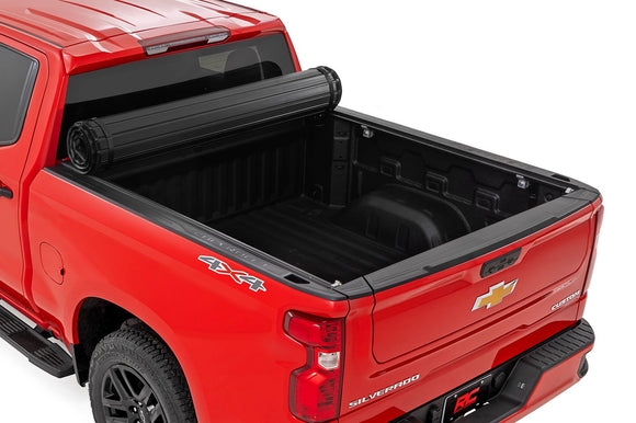 Rough Country Hard Roll Up Bed Cover 5'10" Bed For Chevy GMC Sierra 1500 19-25