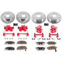 PowerStop Z26 Street Performance Ceramic Brake Pad, Drilled Slotted Rotor, and C