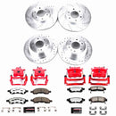 PowerStop Z36 Truck and SUV Ceramic Brake Pad, Drilled & Slotted Rotor, and Cali
