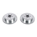 PowerStop Evolution Drilled Slotted Rotors Pair Rear For Dodge Durango