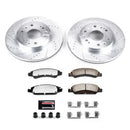 PowerStop Z36 Carbon-Fiber Ceramic Brake Pad with Drilled and Slotted Rotor Kit