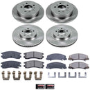PowerStop OE Stock Replacement Low-Dust Ceramic Brake Pad and Rotor Kit