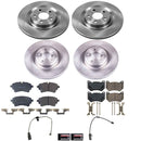 OE Stock Replacement Low-Dust Ceramic Brake Pad and Rotor Kit