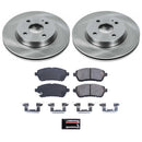 PowerStop OE Stock Replacement Low-Dust Ceramic Brake Pad and Rotor Kit