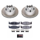 PowerStop Semi-Coated Rotor and Low-Dust Ceramic Brake Pad Kit