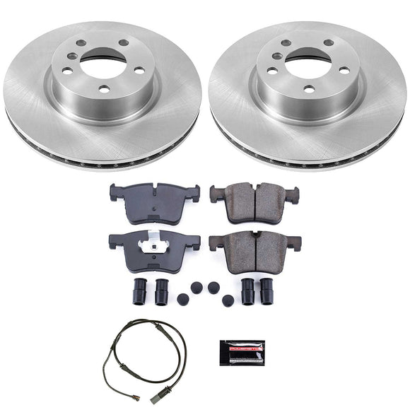 PowerStop OE Stock Replacement Low-Dust Ceramic Brake Pad and Rotor Kit