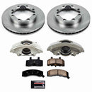 PowerStop OE Stock Replacement Low-Dust Ceramic Brake Pad, Rotor and Caliper Kit