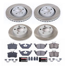 PowerStop Semi-Coated Rotor and Low-Dust Ceramic Brake Pad Kit