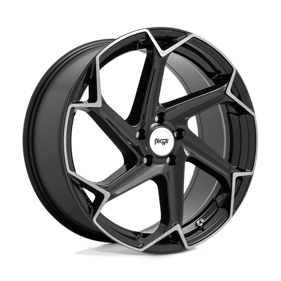20X9 Niche M255 FLASH Gloss Black Brushed 5X112 ET27 wheel/rim