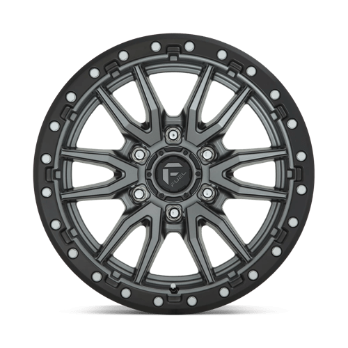17x9 Fuel Off-Road D680 Rebel Matte Gun Metal Black Bead Ring 5x127 ET1 Wheel