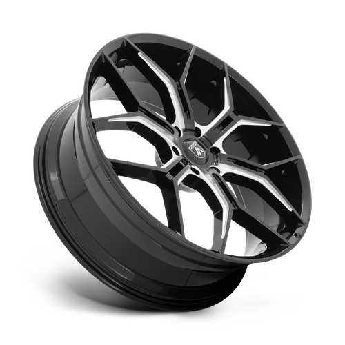 22x9.5 Asanti ABL-38 Monarch Truck Gloss Black Milled 6x135 ET38 Wheel
