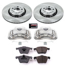 PowerStop OE Stock Replacement Low-Dust Ceramic Brake Pad, Rotor and Caliper Kit