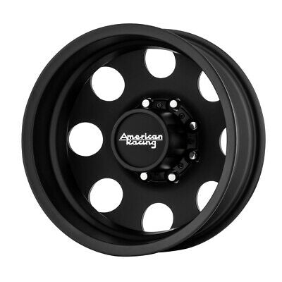 16X6 American Racing AR204 BAJA DUALLY S-BLK 8X165.1 ET-134 wheel/rim