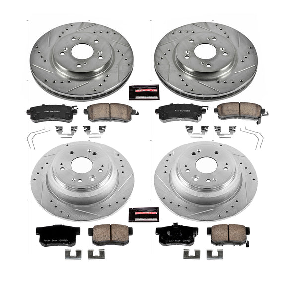 PowerStop Z23 Daily Driver Carbon-Fiber Ceramic Brake Pad and Drilled & Slotted
