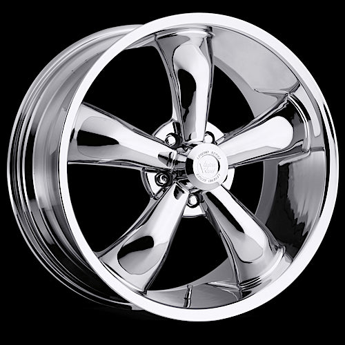 18x8.5 Vision 142 Legend 5 Chrome 5x120.65 5x4.75 ET-6 Wheel Rim