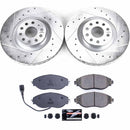PowerStop Z23 Daily Driver Carbon-Fiber Ceramic Brake Pad and Drilled & Slotted