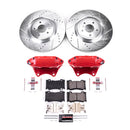 PowerStop Z23 Daily Driver Carbon-Fiber Ceramic Pads Drilled & Slotted Rotor & C