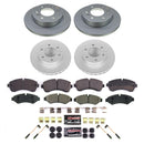 PowerStop Genuine Geomet Coated Rotor and Low-Dust Ceramic Brake Pad Kit