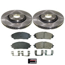 PowerStop OE Stock Replacement Low-Dust Ceramic Brake Pad and Rotor Kit