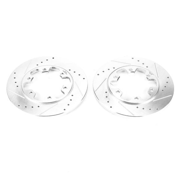 PowerStop Evolution Drilled Slotted Rotors Pair Rear For Ford Transit-350 HD