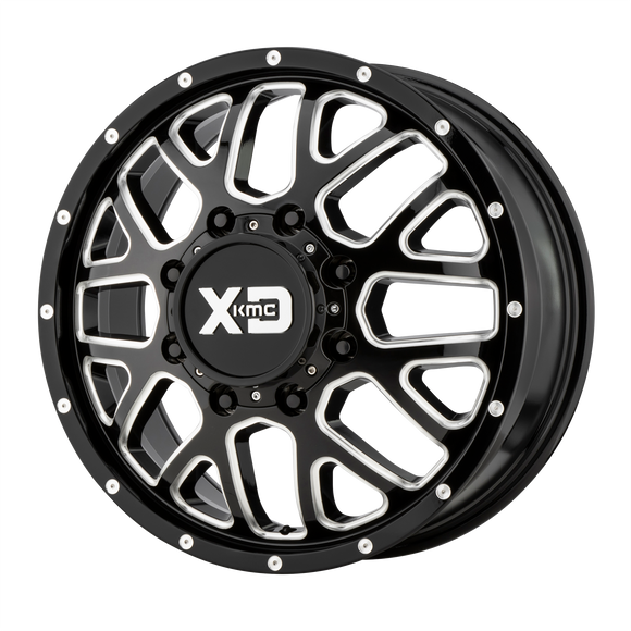20X8.25 XD Series XD843 Grenade DUALLY G-BLK MILL 8X210 ET127 wheel/rim